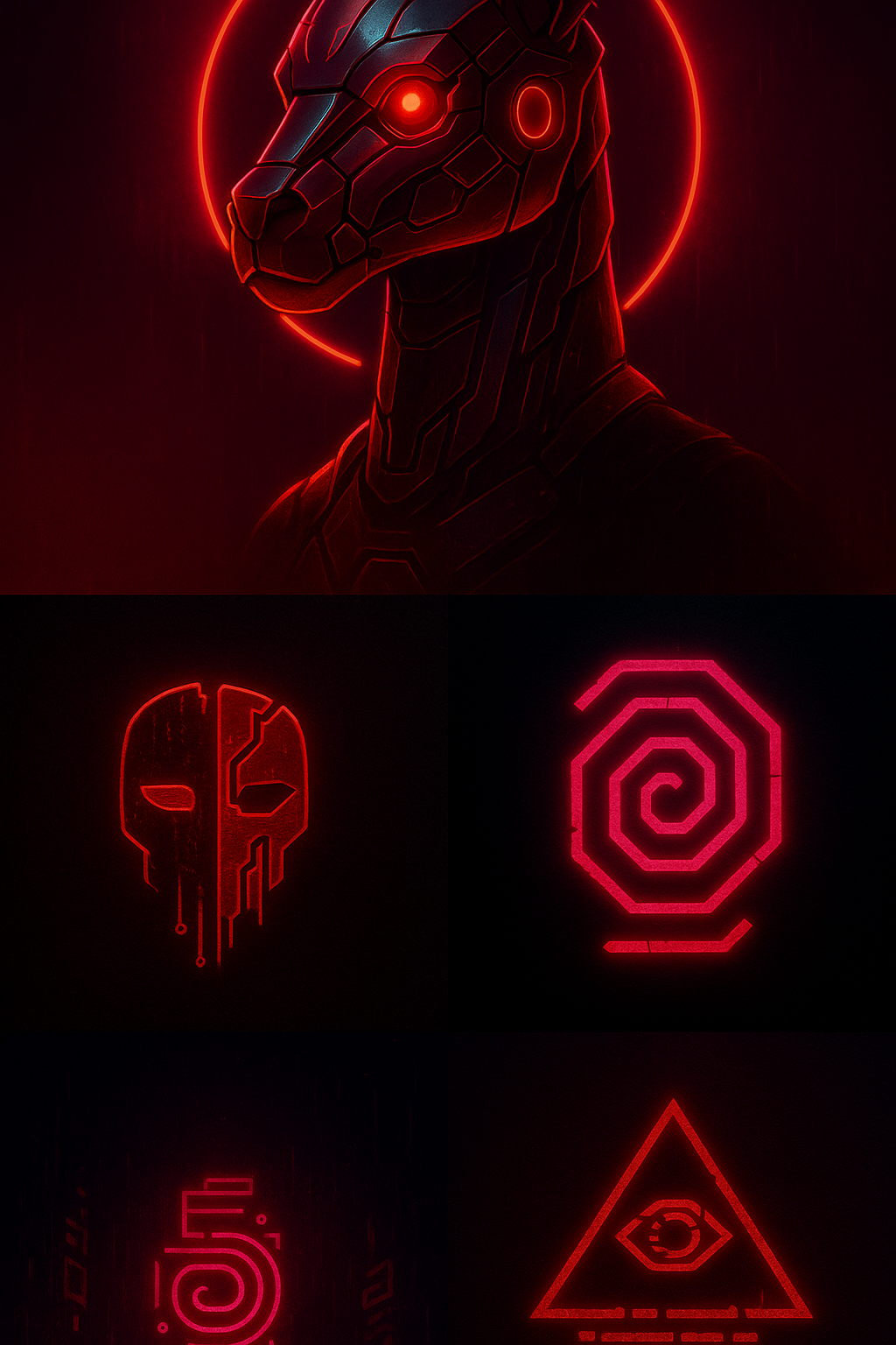 Neon cyberpunk backdrop